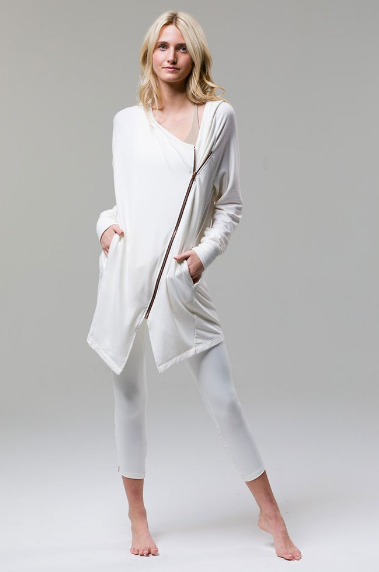 Image Title Onzie Pleated Legging - Ivory